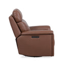 Refined Perfect Match Power Swivel Gliding Recliner with Power Headrest & Lumbar - Michael's Discount Furniture