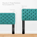 Lizzy Tufted Full/Queen Performance Velvet Headboard