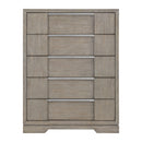 Kelis 5-Drawer Chest in Grey