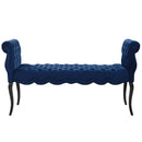 Adelia Chesterfield Style Button Tufted Performance Velvet Bench