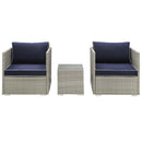 Repose 3 Piece Outdoor Patio Sectional Set