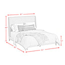 Westland UPH Bed with Grey Fabric