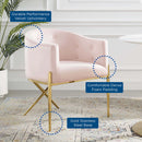 Savour Tufted Performance Velvet Accent Dining Armchair