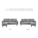 Revive Upholstered Right or Left Sectional Sofa