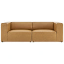Mingle Vegan Leather 2-Piece Sectional Sofa Loveseat