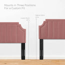 Alyona Channel Tufted Performance Velvet Twin Headboard
