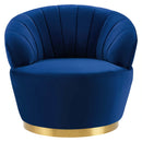 Billow Tufted Performance Velvet Swivel Chair
