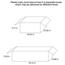 Flynn Bunk Bed with Mattress - Michael's Discount Furniture