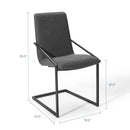 Pitch Upholstered Fabric Dining Armchair