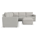 Flex 5-Seat Sectional with Standard Arm and Ottoman - Michael's Discount Furniture