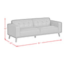 Destiny Living Room Set in Pebble Brown