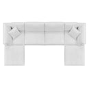 Commix Down Filled Overstuffed Performance Velvet 6-Piece Sectional Sofa