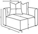 Jennifer Upholstered Corner Chair
