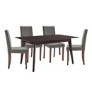 Prosper 5 Piece Faux Leather Dining Set