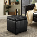 Volt Storage Upholstered Vinyl Ottoman