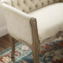 Crown Vintage French Upholstered Settee Loveseat