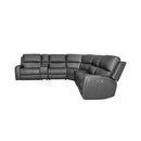 Linden Latitudes Power Reclining Sectional with Power Headrest & Lumbar