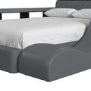 Valari Lounge Chair in Grey PU