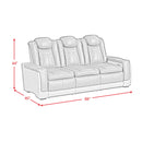 Lantana 3PC Living Room Set in Rocky Grey/Brown-Sofa, Loveseat & Recliner