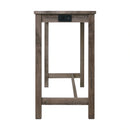 Oak Lawn Grey Bar Table Single Pack (Table + 3 Tan Fabric Stools)