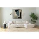 Arizona Modular Armchair/Chaise with 1 Pillow 20" in Steno Beige
