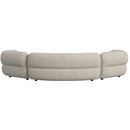 Four Seasons Sectional Set in Woolen Camel with 6 Pillows