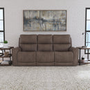 Carter Latitudes Power Reclining Sofa with Console & Power Headrests & Lumbar - 5000004704 - Michael's Discount Furniture