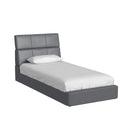 Valari Bed in Grey PU