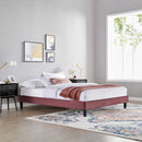 Reign Full Performance Velvet Platform Bed Frame