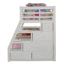 Bunk Bed (T/F) w/Trundle (Full) & Storage