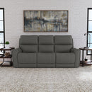 Carter Latitudes Power Reclining Sofa with Console & Power Headrests & Lumbar - 5000006531 - Michael's Discount Furniture