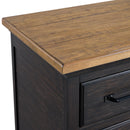 Montrose Dresser and Mirror Set in Espresso & Brown