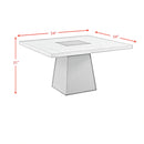 Jemma Standard Height Dining Set in Grey-Square Table and Four Chairs