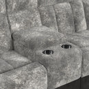 Santorini 6PC Motion Sectional Set in Dillon/Shire Grey