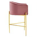 Savour Tufted Performance Velvet Bar Stool Set of 2