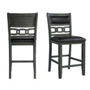 Amherst Counter Side Chair W/PU Cushion Grey Finish (2 Per Pack)
