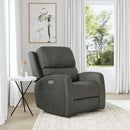 Linden Latitudes Power Swivel Gliding Recliner with Power Headrest, Lumbar, Heat & Massage - 5000008761 - Michael's Discount Furniture
