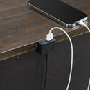 Brunswick 2-Drawer Nightstand with USB in Mahogany