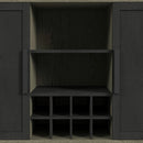 Jemma Bar Table with Light in Grey and Dark Espresso