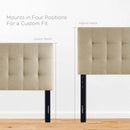 Lily Twin Upholstered Fabric Headboard