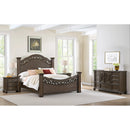 Brunswick Bedroom Set with 2 Nightstands in Mahogany