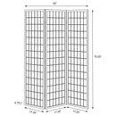 Carrie Three-Panel Room Divider - Michael's Discount Furniture