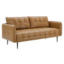 Cameron Tufted Vegan Leather Sofa