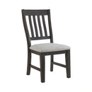Montrose Dining Side Chair with Light Grey Fabric in Espresso (2 Per Carton)