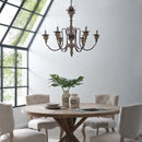 Bountiful Vintage French Pendant Ceiling Light Candelabra Chandelier