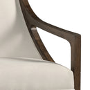Hopkins Chair w/Brown Arm Columbia Charcoal