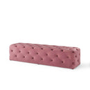 Amour 72" Tufted Button Entryway Performance Velvet Bench