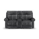 Alexander Power Reclining Loveseat with Console, Power Headrest & Lumbar - 5000009083 - Michael's Discount Furniture