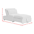 Pluto Chair with kidney pillow, Klik Klak and Pop up in Coronado Grey