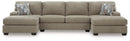 Newellen Sectional with Double Chaise - Michael's Discount Furniture